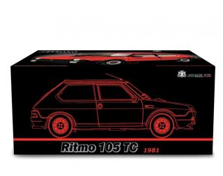 Fiat Ritmo 105 TC 1981 Nero Laudoracing 1:18 Resinemodell (Türen, Motorhaube... nicht zu öffnen!)